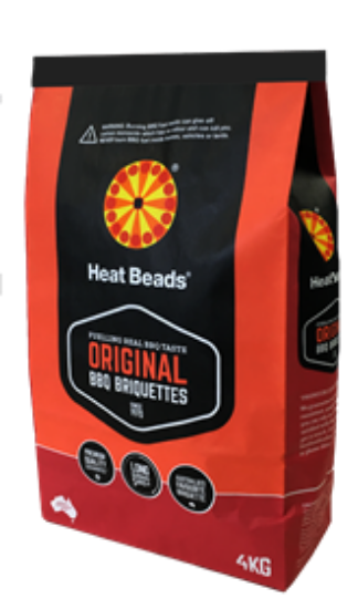 4kg of Australian Heat Beads charcoal briquettes