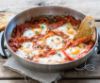 Huevos Rancheros breakfast cooking in the Cobb fry dish